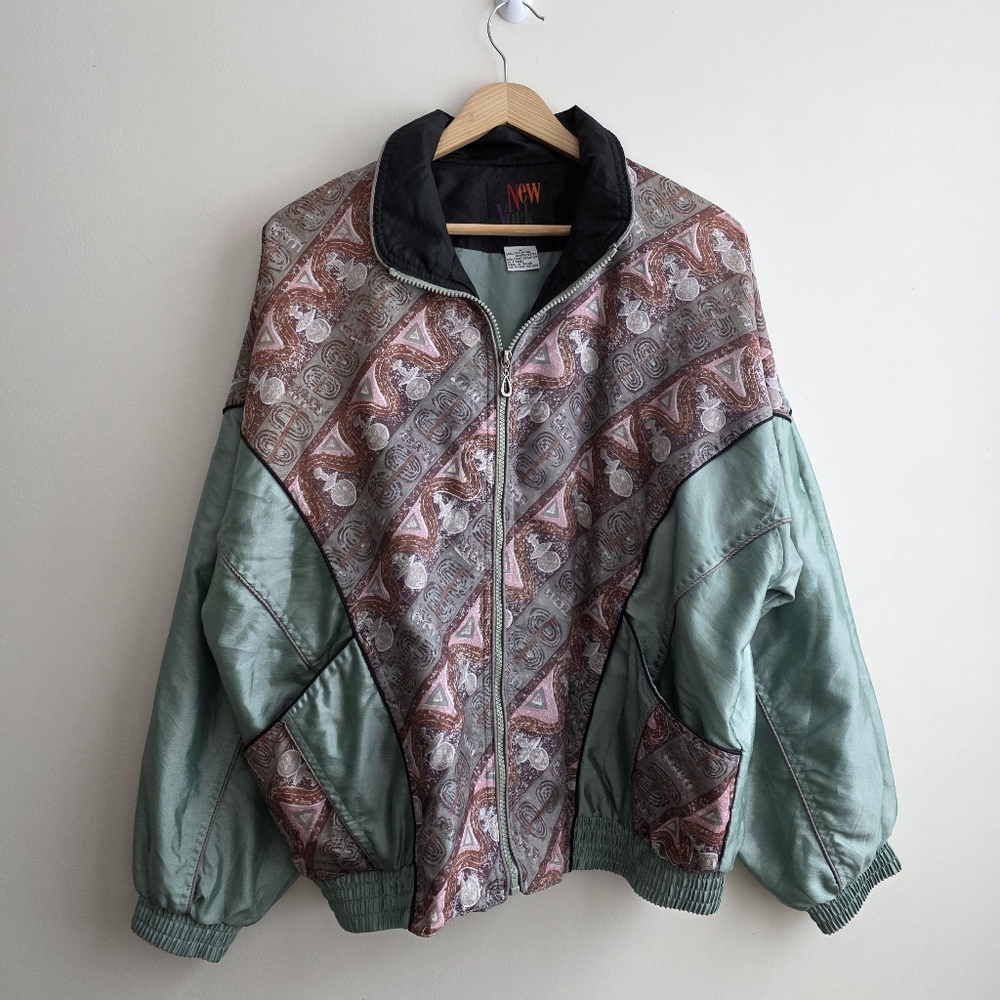 Vintage New York Classics 90s Windbreaker Granny Core Gorpcore Womens‎ Size L